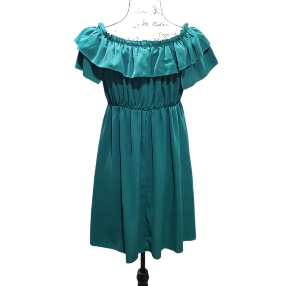 Shein Off The Shoulder Ruffle Dress - Picture 5 of 5